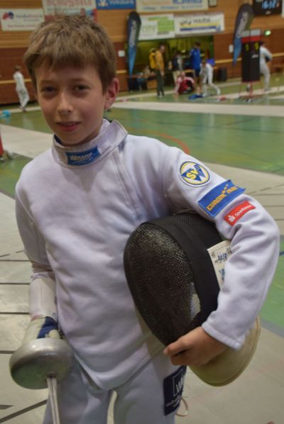 Fechtturnier in Lahr: Marc Jäger vom SVW wurde Erster in der U13 und in der älterem U15 Sechster.