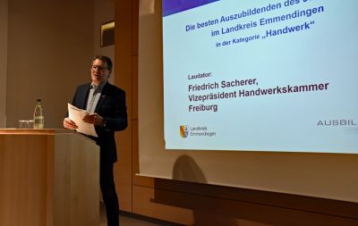 Friedrich Sacherer, Vizepräsident der Handwerkskammer Freiburg