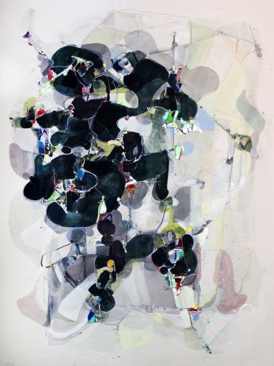 Ralf Gudat, Petromelancholia, 2023, Acryl Öl auf Baumwolle, 200x150cm, zu sehen in der Galerie Rottluff Foto: Galerie Rottluff