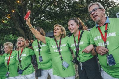 Reiner Kirsten sorgte für eine großartige Stimmung beim Open Air im Park in Bad Krozingen