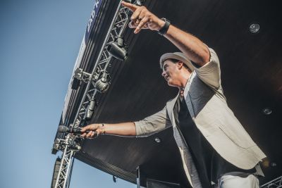 Reiner Kirsten sorgte für eine großartige Stimmung beim Open Air im Park in Bad Krozingen