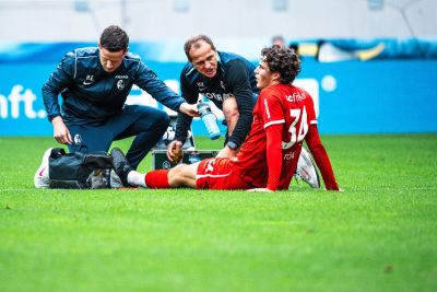 Merlin Röhl musste gegen Bochum vor der Pause ausgewechselt werden