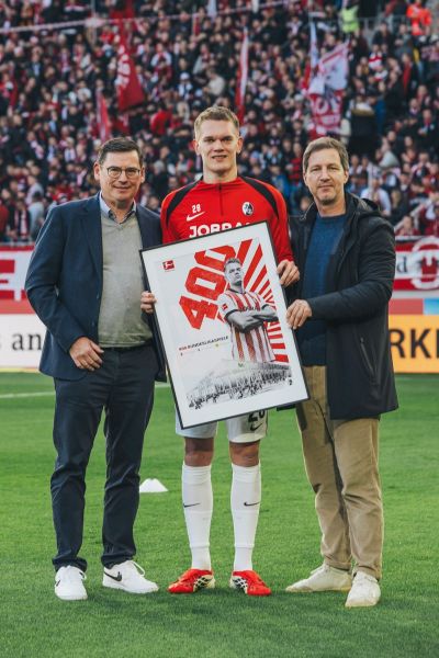 In seinem 400. Bundesliga-Spiel hatte Matthias Ginter Stress.
