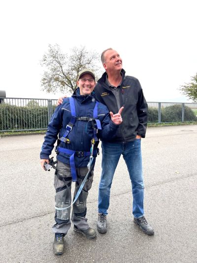 Markus Bauer und Martin Winter sind begeistert von dem großen Engagement des BWK-Technik-Teams - das sind wir als BWK 2.0