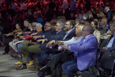 Warm-up: Beatboxer Paul Brenning sorgte bereits vor dem offiziellen Teil des Abends für gute Stimmung beim Publikum
