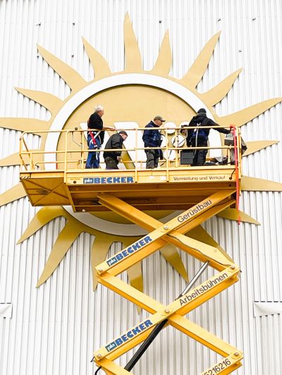 Zufriedenheit über eine gelungene Installation