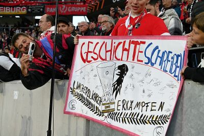 Bildergalerie: SC Freiburg feiert historischen Finaleinzug in der Europa League/ Foto Andreas Braun