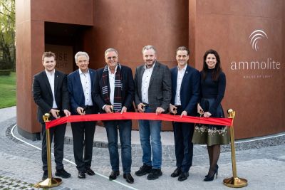 Die Gesellschafter des Europa-Park eröffnen das neue "Ammolite - House of Light" feierlich