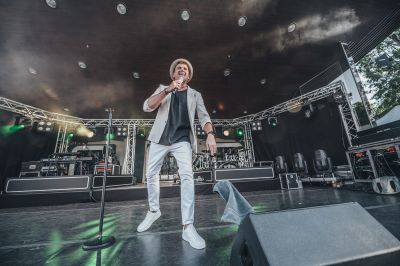 Reiner Kirsten sorgte für eine großartige Stimmung beim Open Air im Park in Bad Krozingen