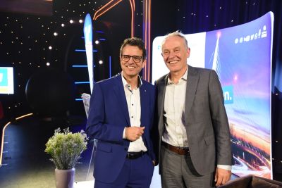 Peter Rottenecker – Vorstandsvorsitzender der Volksbank Lahr eG und Christian Streich