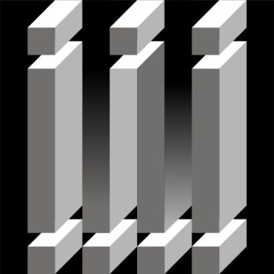 Werner Dorsch, Oben 3 unten 4, 2022/2024, Lenticulardruck, 100 x 100 cm