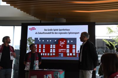 Mit dem Projekt „GROßE SPIELE Campus No. 1“ planen die Verantwortlichen zudem ein Wohnangebot für Sportlerinnen und Sportler.